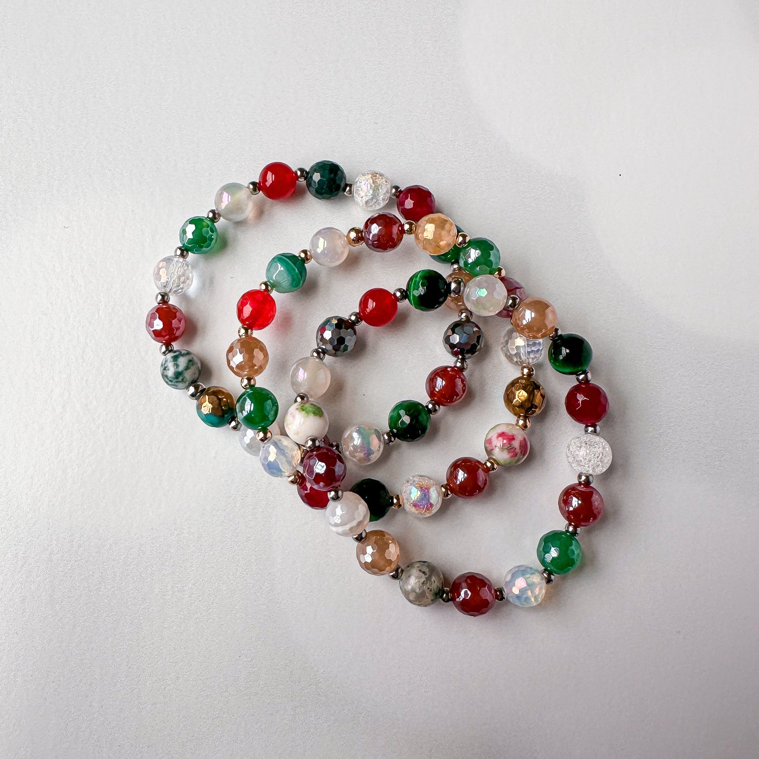Holiday Confetti One of a Kind Stacker Bracelet