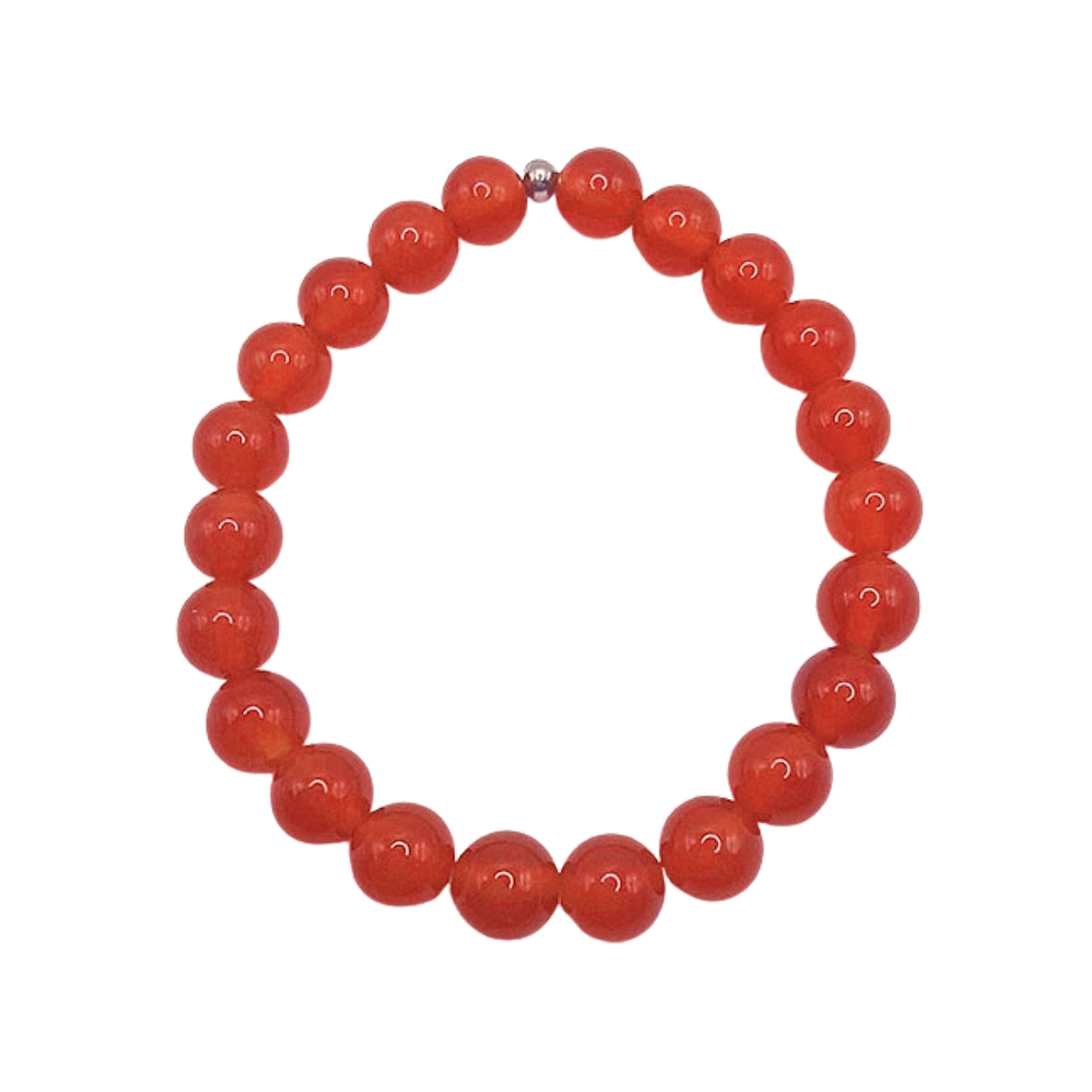 Featherly Carnelian Stacker Crystal Gemstone Beaded Bracelet 