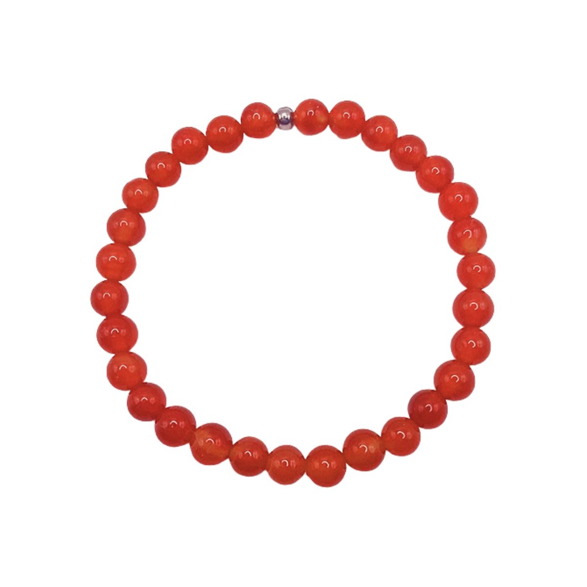 Featherly Carnelian Mini Stacker Gemstone Crystal Beaded Bracelet