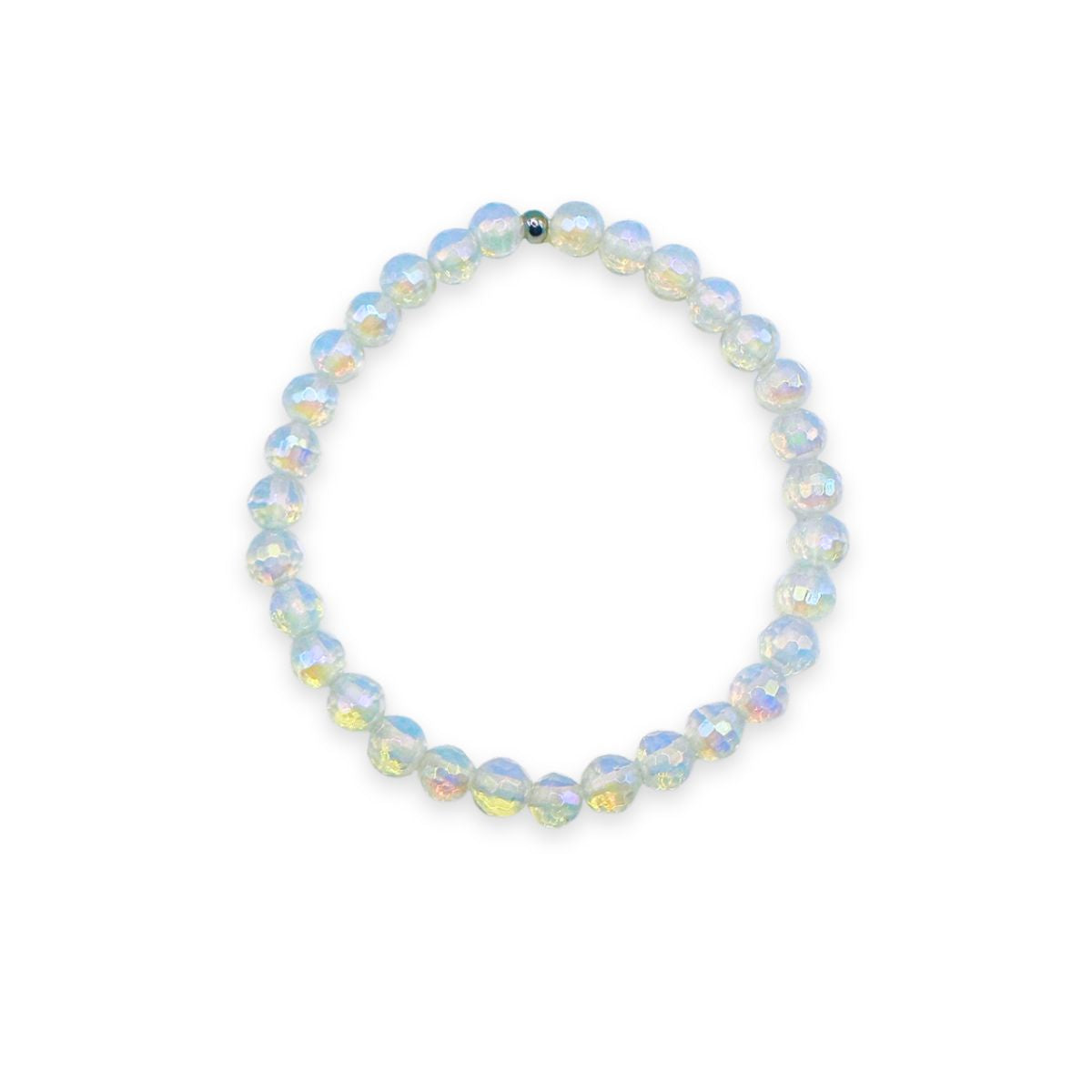 Featherly Mystic Opalite Mini Stacker Beaded Stetch Bracelet