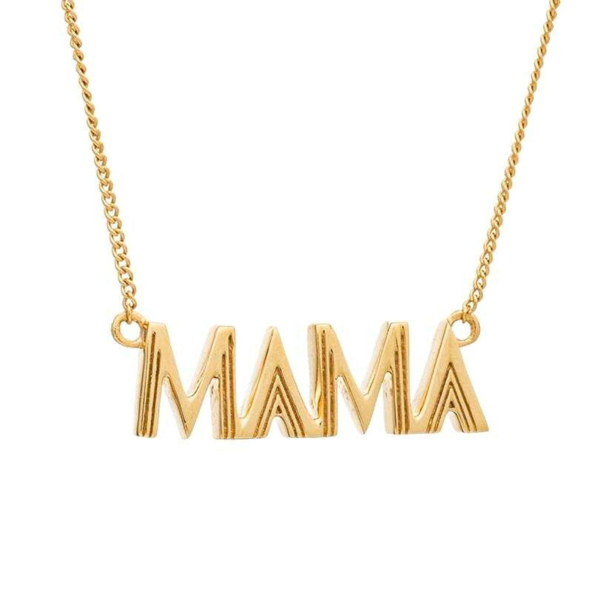 Featherly mama necklace in gold