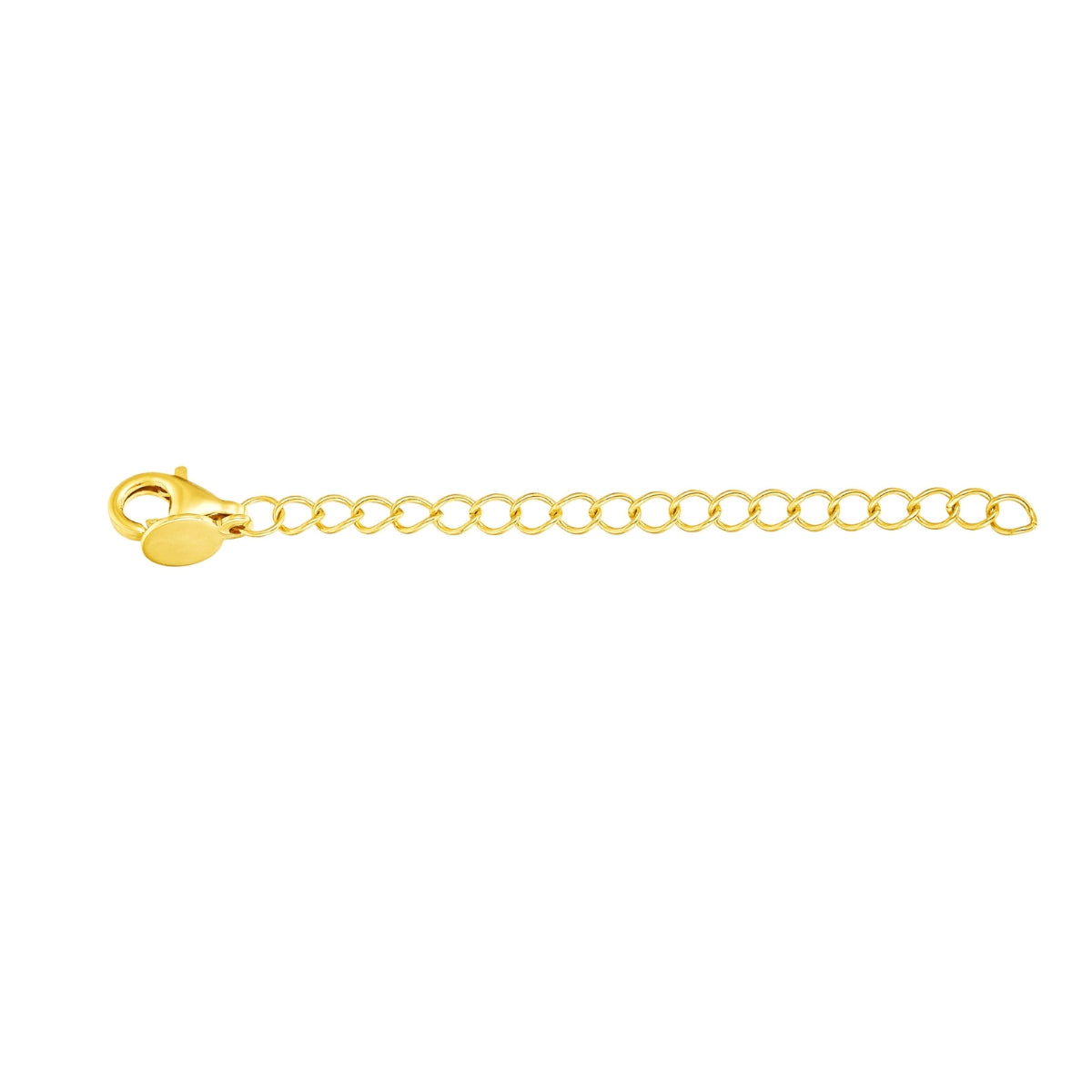 Featherly chain necklace extender in gold