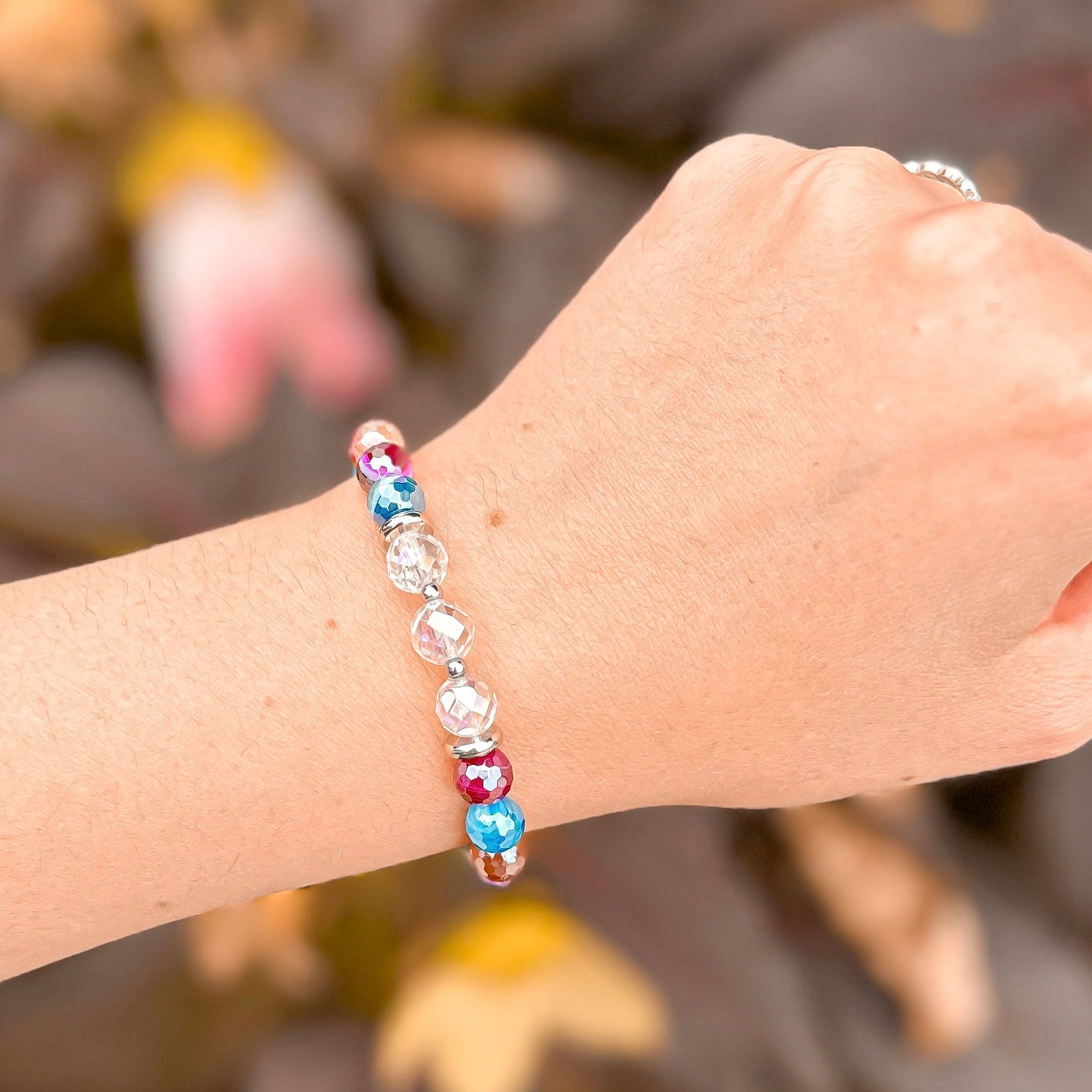 Good Vibes - Multicolor Agate Faceted Zest Bracelet