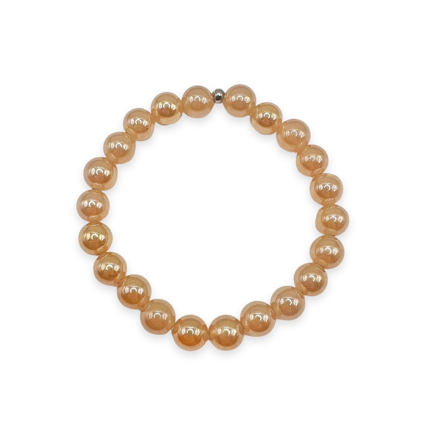 Balance - Champagne Agate Stacker Bracelet