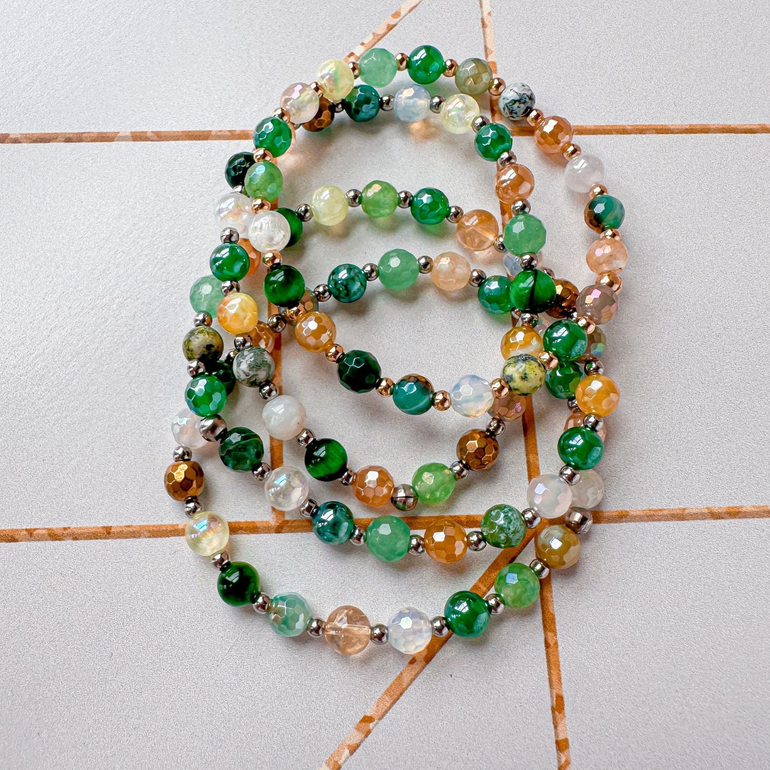 Lucky Confetti One of a Kind Mini Stacker Bracelet