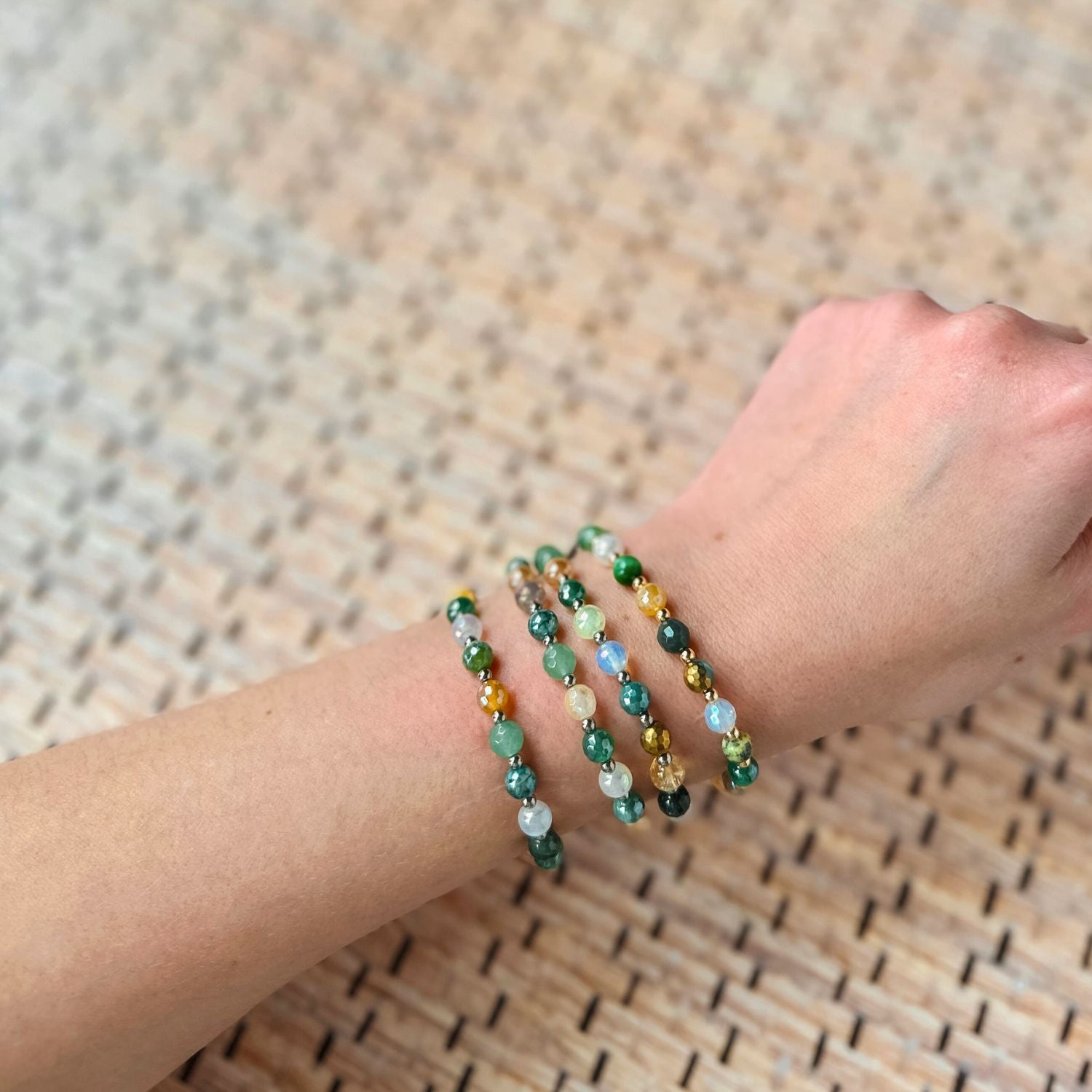 Lucky Confetti One of a Kind Mini Stacker Bracelet