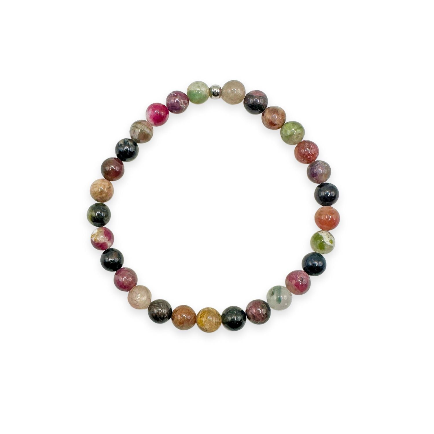 womens beaded bracelet in 6mm mixed tourmaline from Featherly