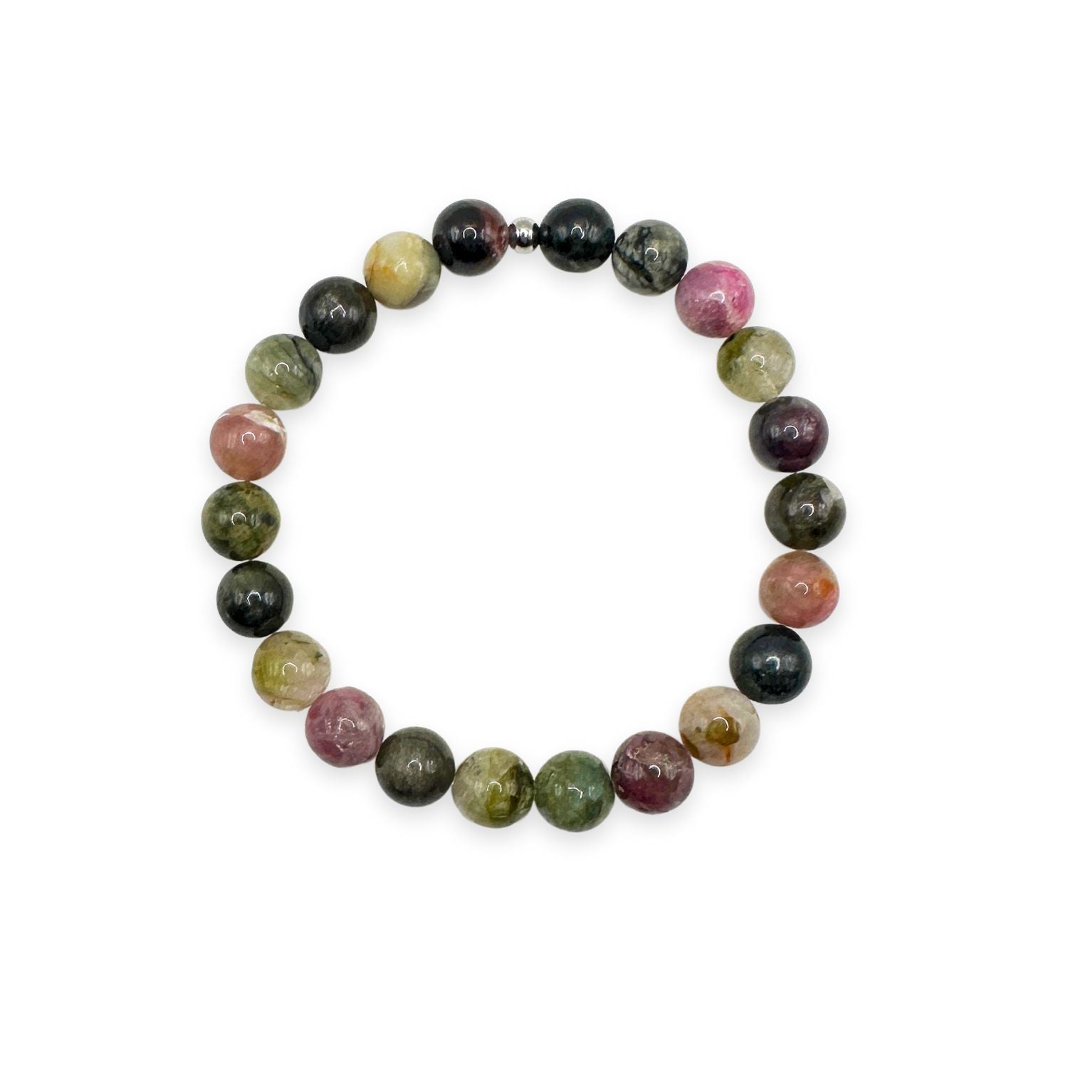 womens beaded bracelet in 8mm mixed tourmaline from Featherly