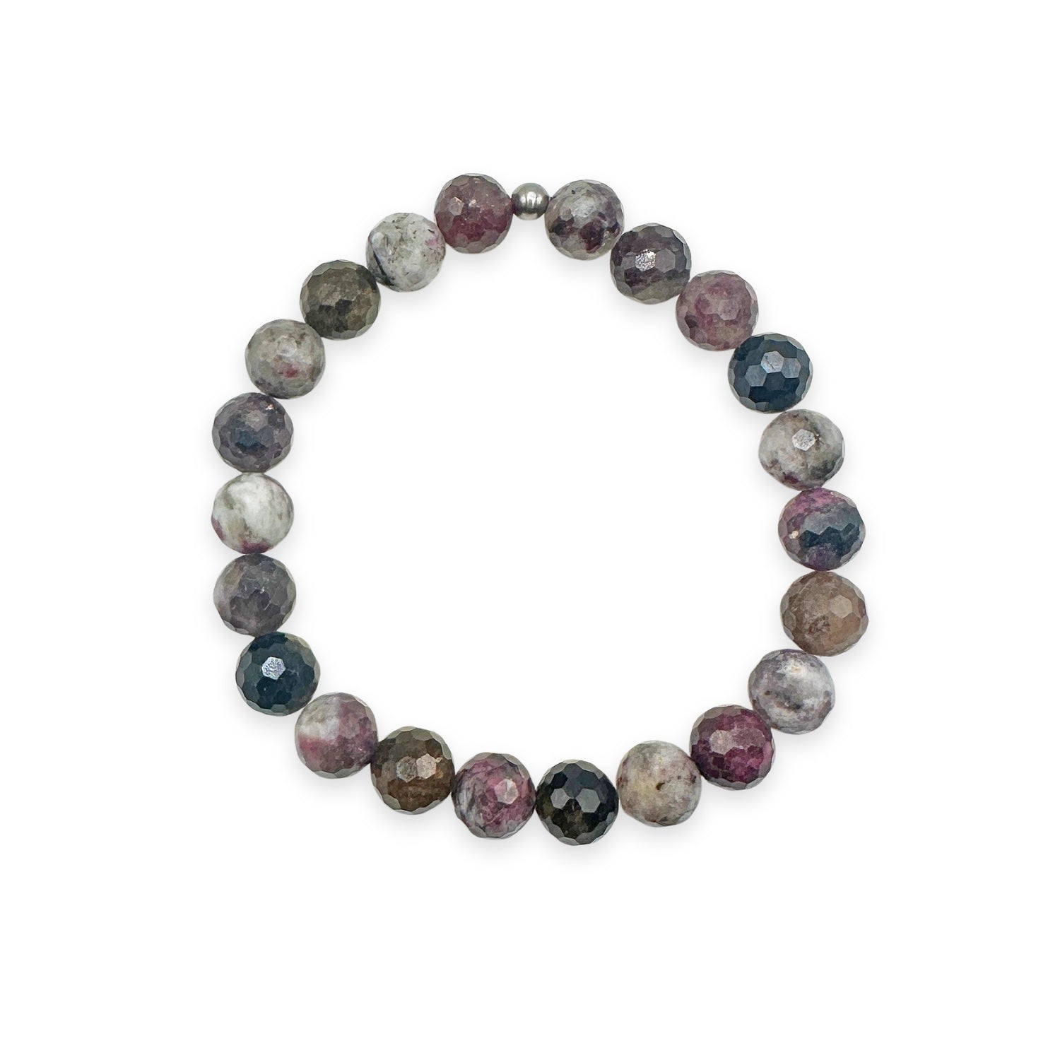 womens beaded bracelet in 8mm faceted mixed tourmaline from Featherly