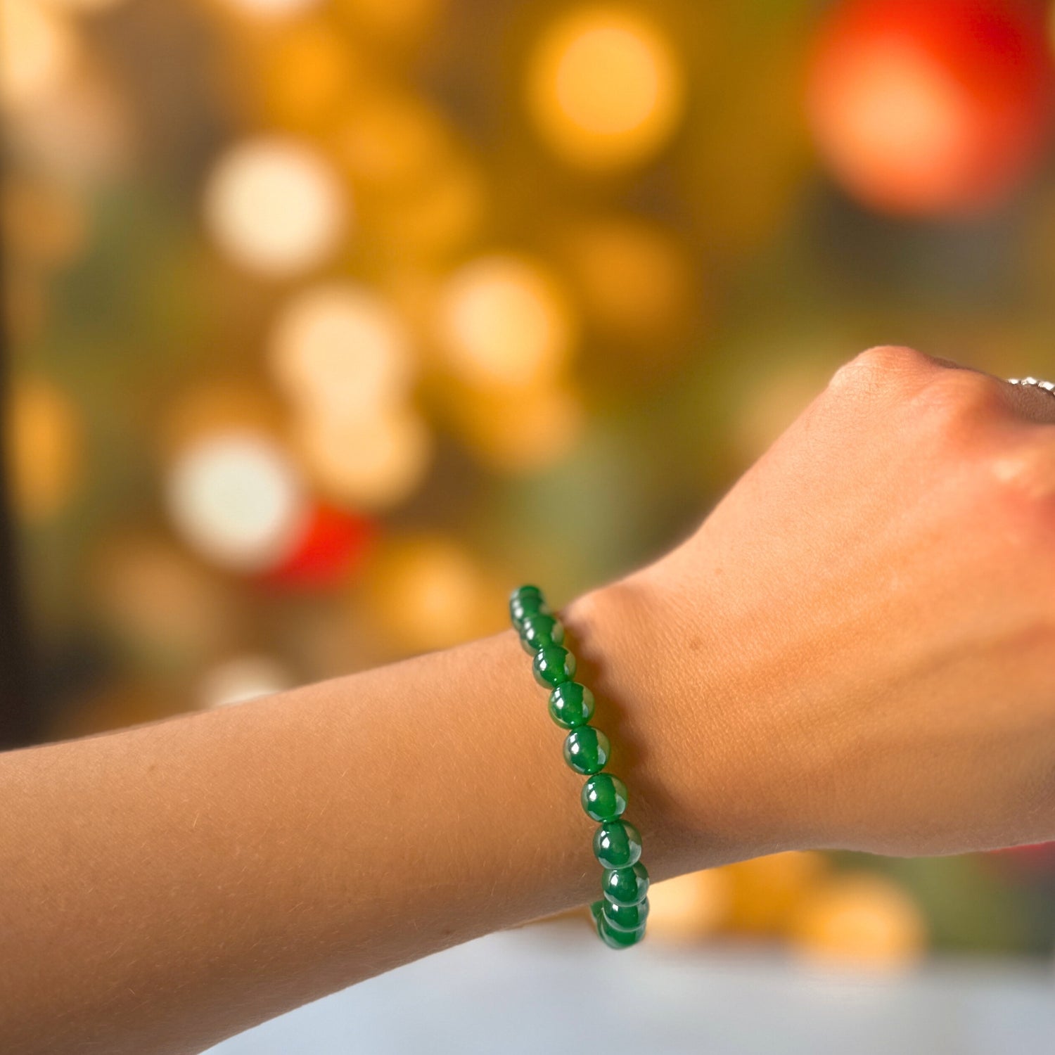 Mystic Green Agate Limited Edition Stacker Bracelet