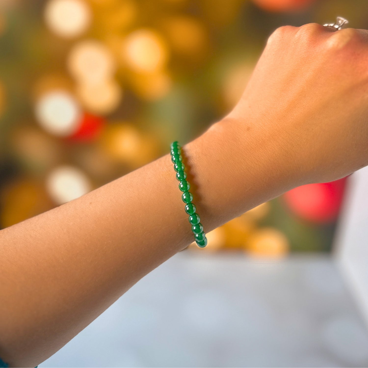 Mystic Green Agate Limited Edition Mini Stacker Bracelet