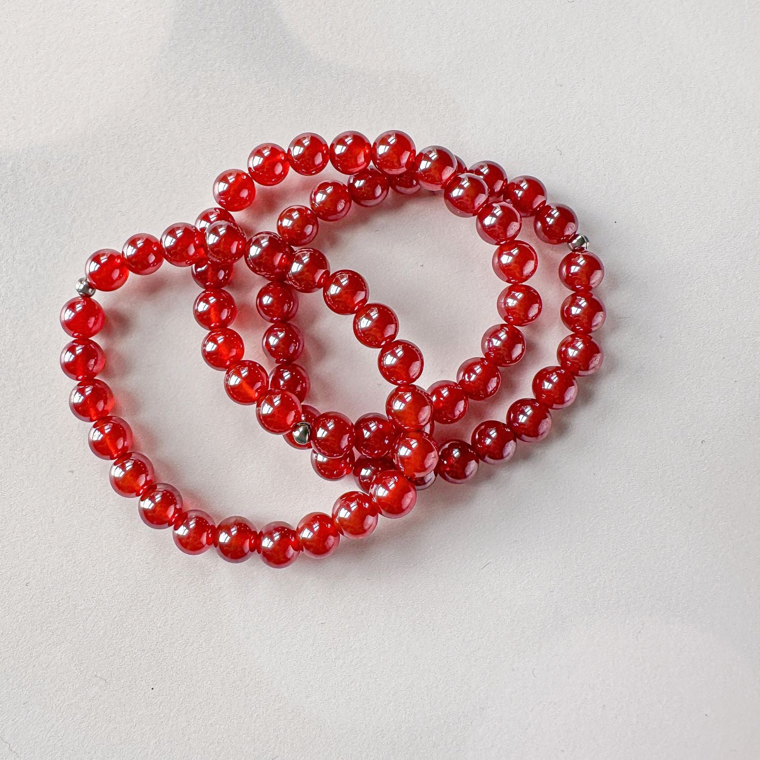 Mystic Red Agate Limited Edition Stacker Bracelet