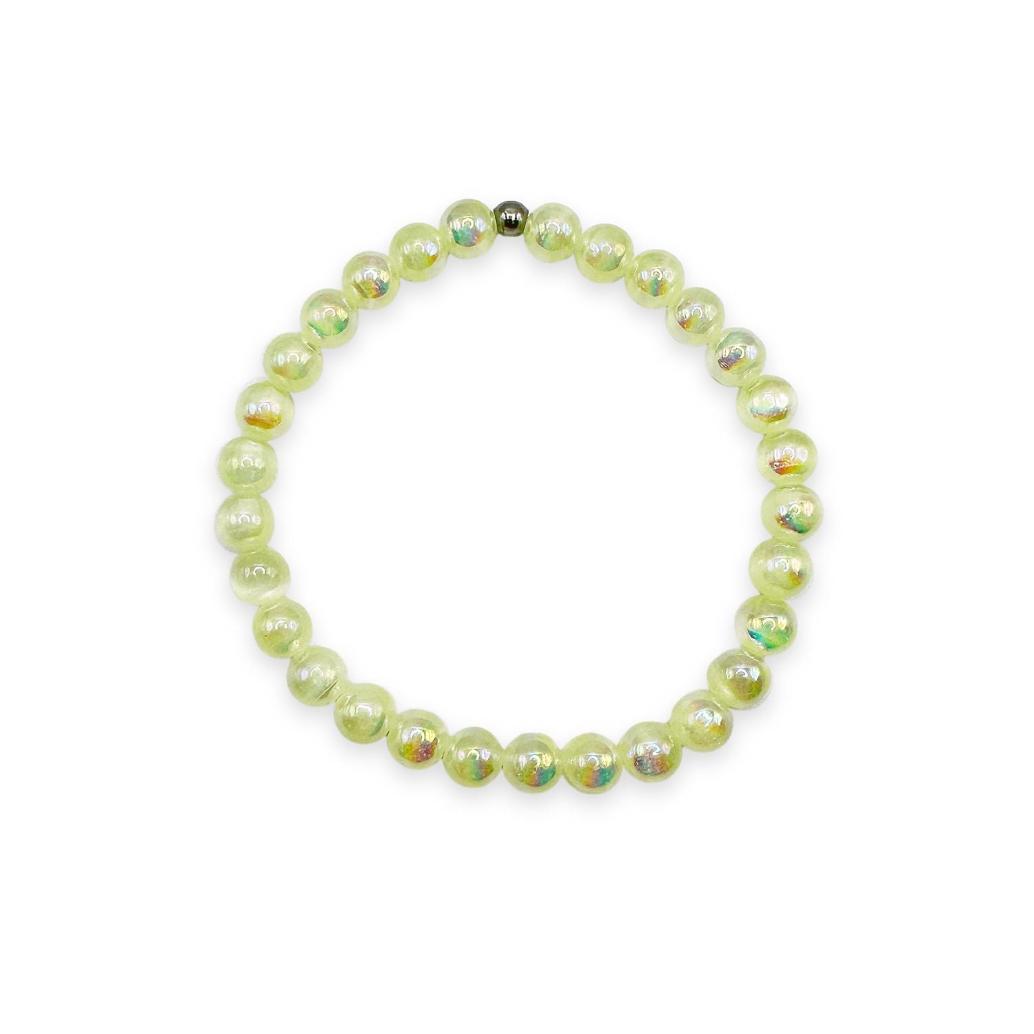 Mystic Yellow Selenite Mini Stacker Bracelet