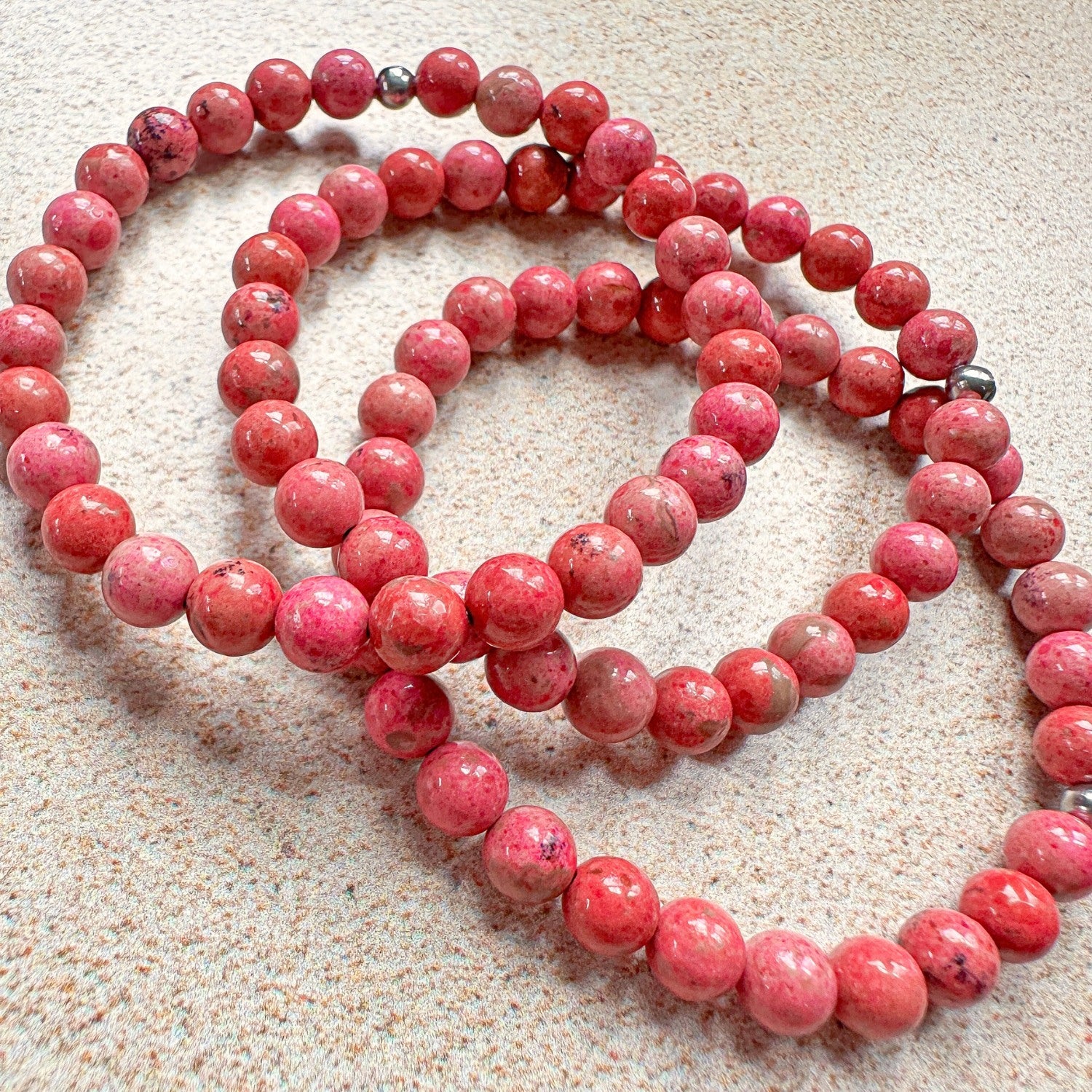 Pink Jasper Mini Stacker Bracelet