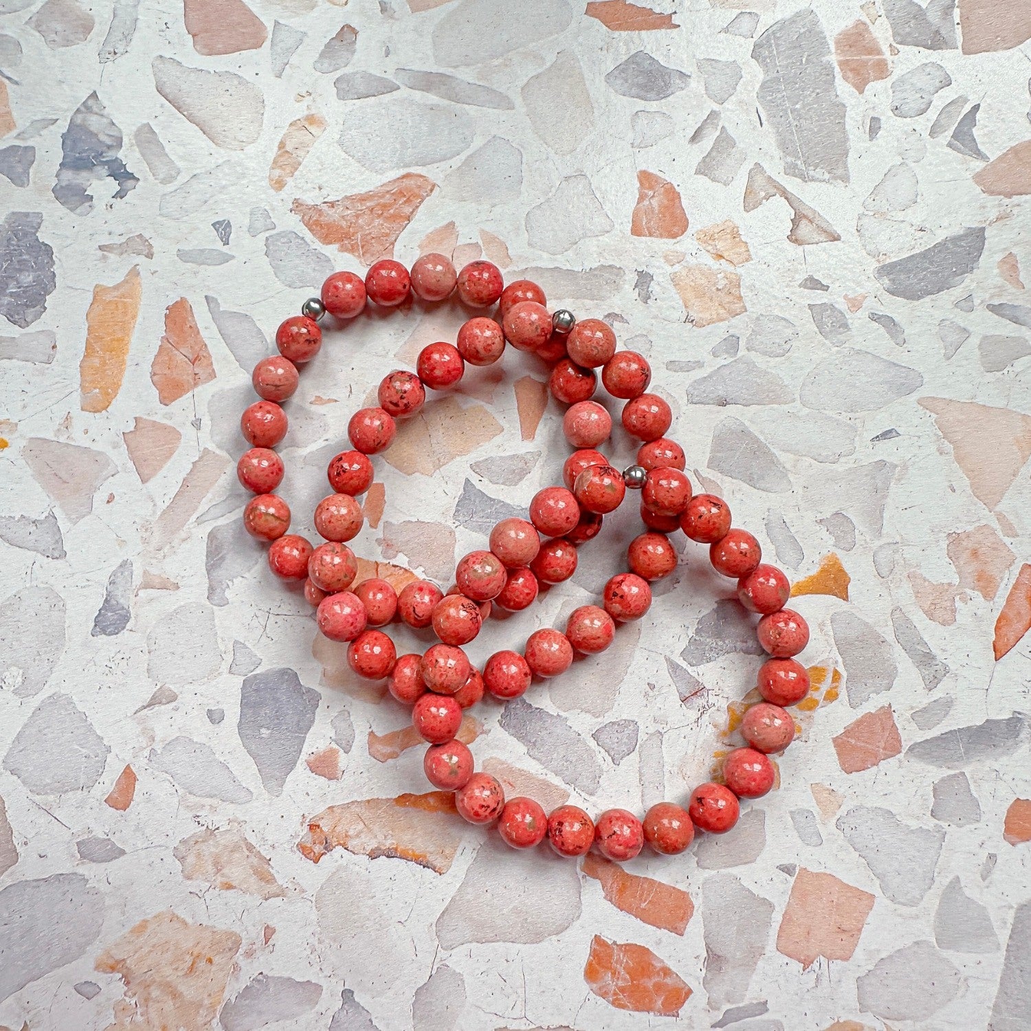 Pink Jasper Stacker Bracelet