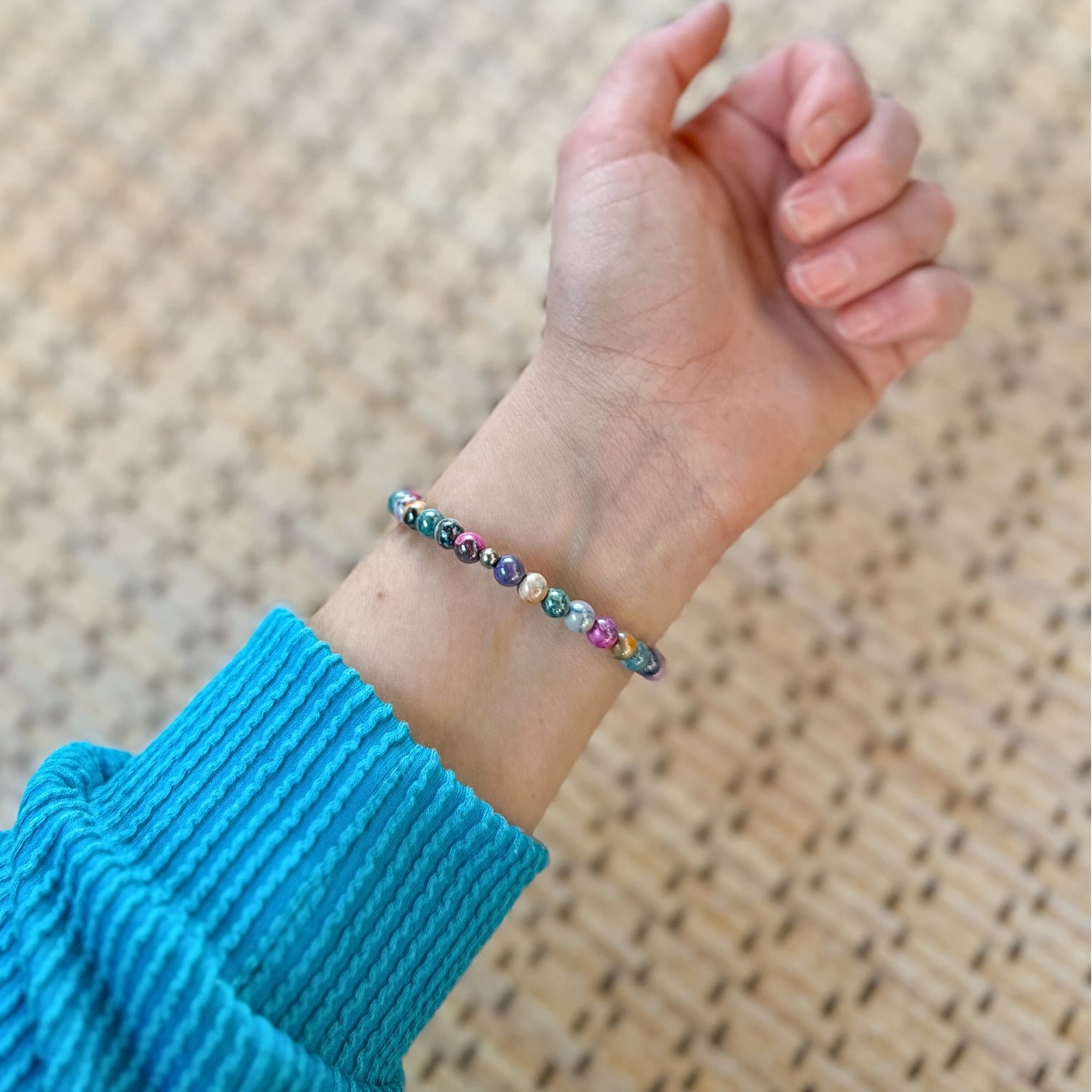 Mystic Rainbow Agate Mini Stacker Bracelet