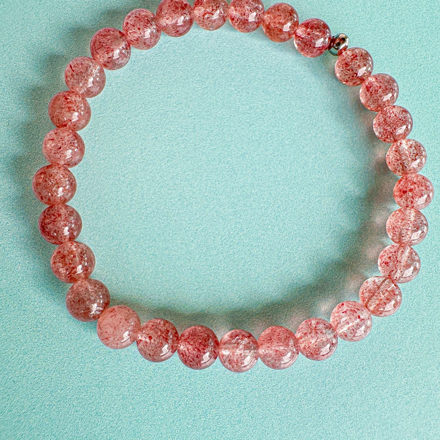 strawberry beaded bracelet