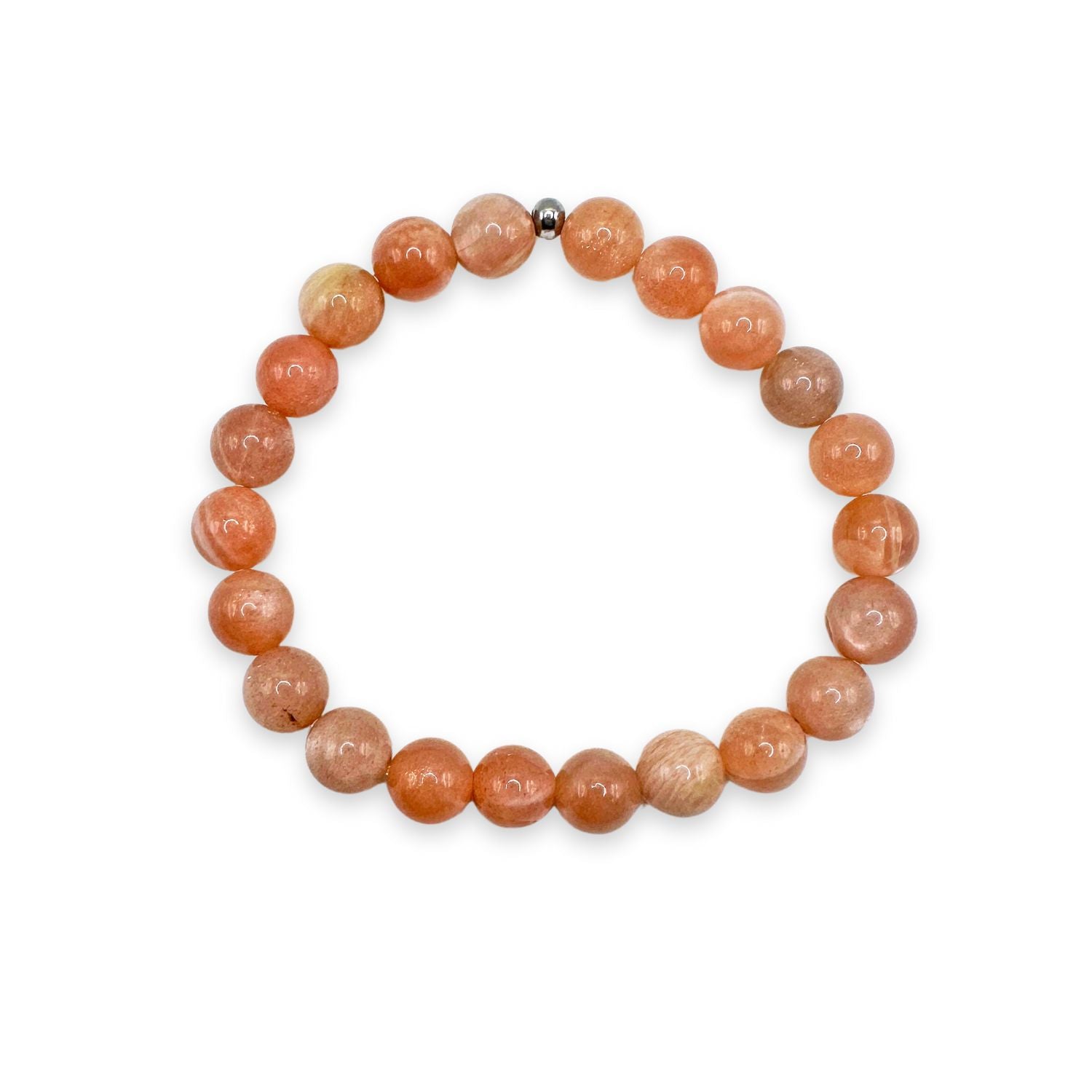 womens beaded bracelet in 8mm sunstone from Featherly