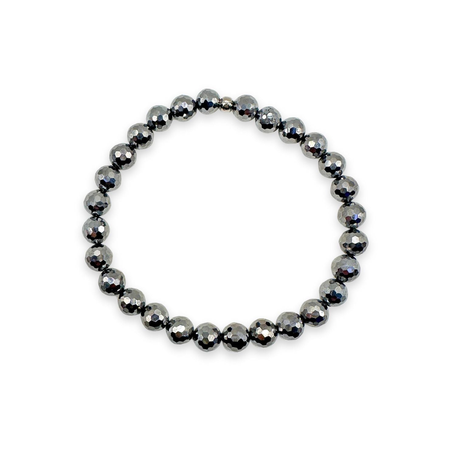 womens beaded bracelet in 6mm terahertz from Featherly