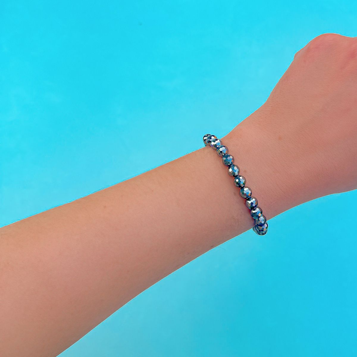 mini stacker 6mm bracelet from featherly in terahertz