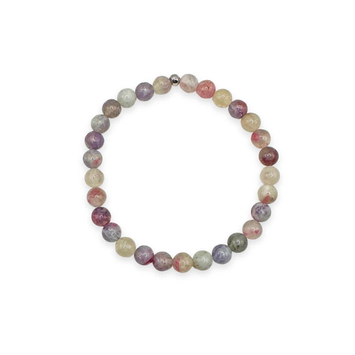  womens beaded bracelet in 6mm unicorn stone from Featherly