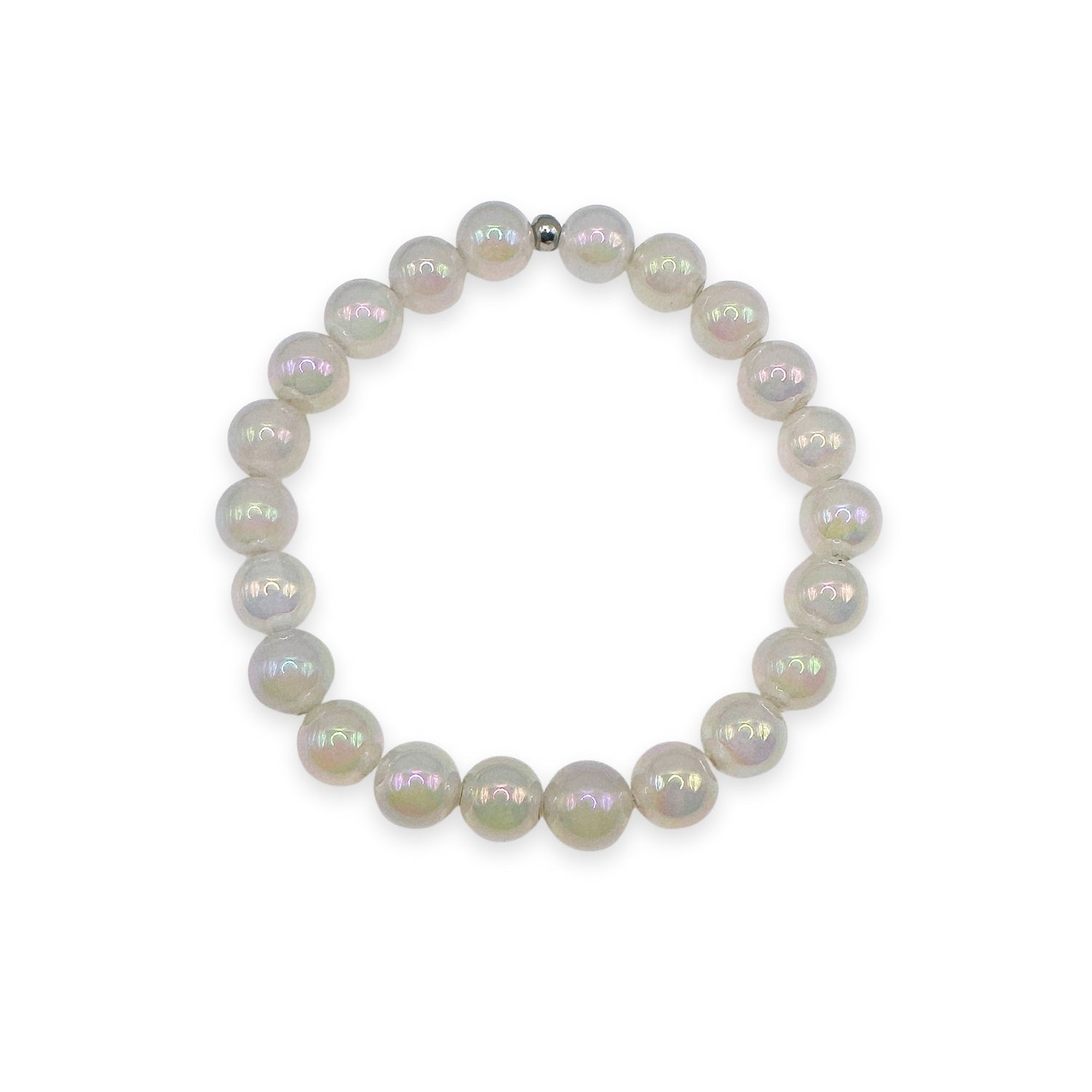 Balance - Mystic White Agate Stacker Bracelet