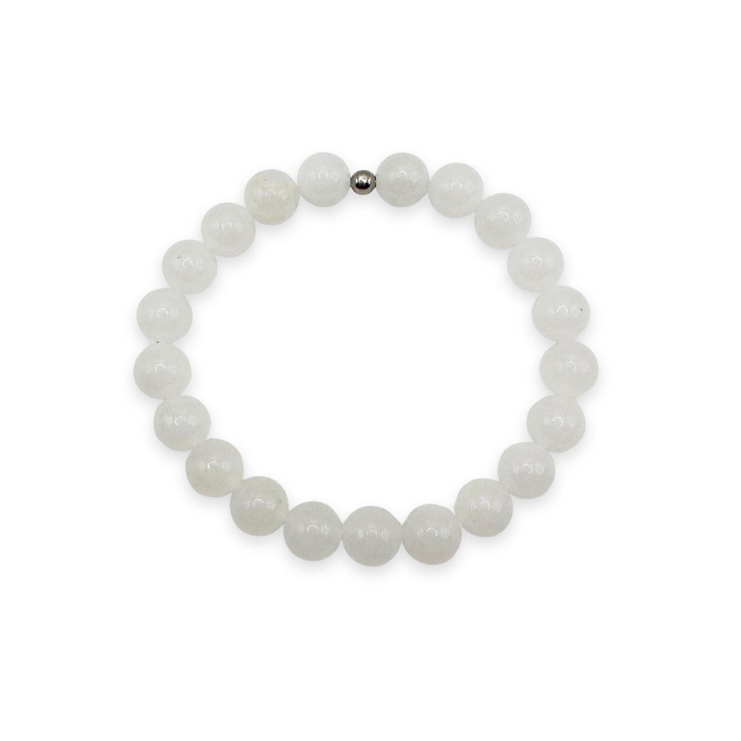 White Jade Stacker Bracelet