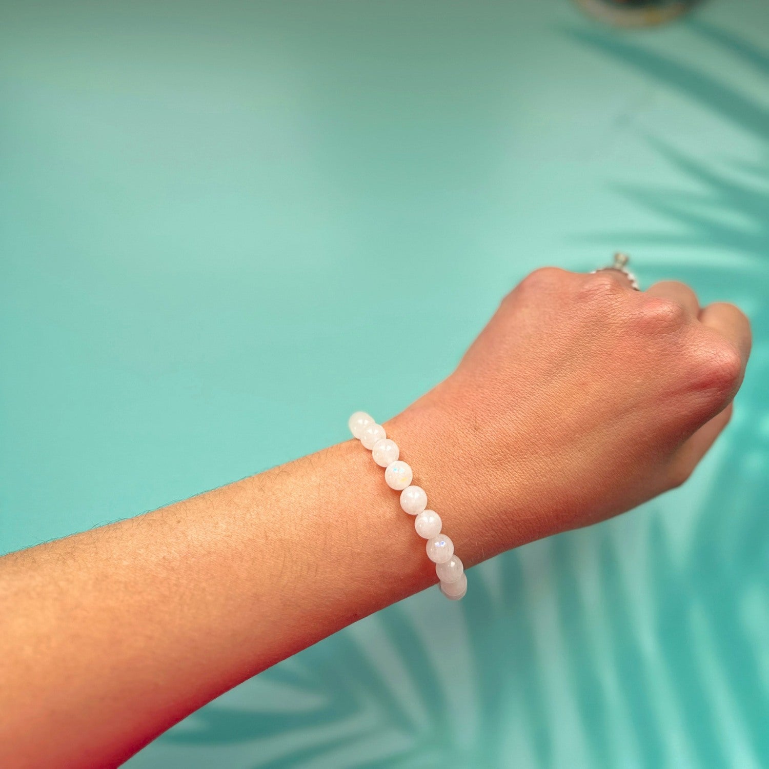 White Jade Stacker Bracelet
