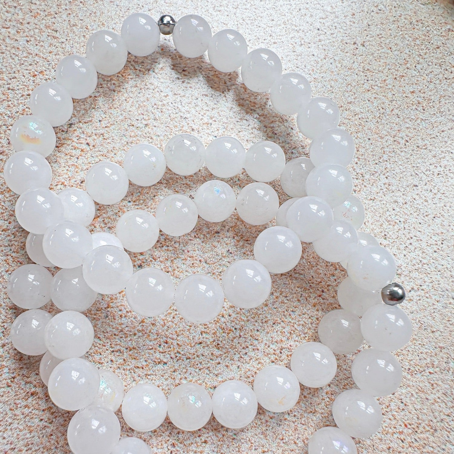 White Jade Stacker Bracelet