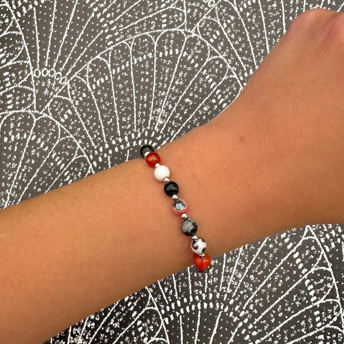 Halloween Confetti One of a Kind Mini Stacker Bracelet