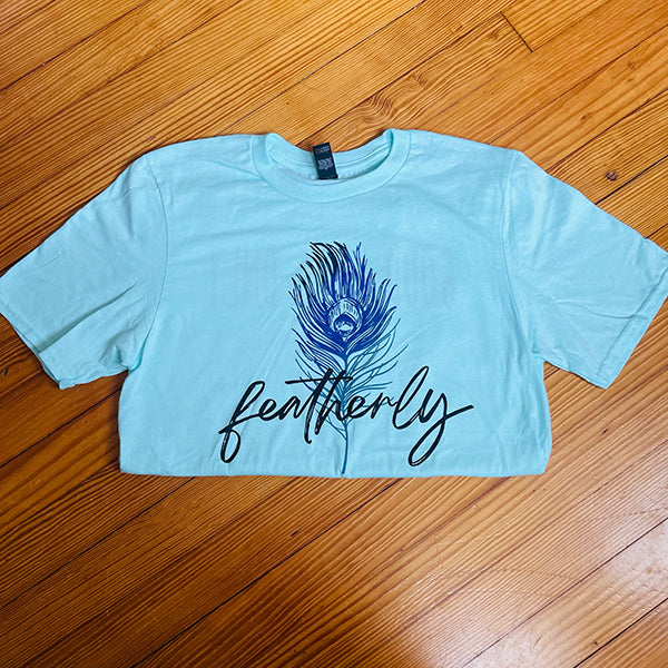 Featherly Vibes Teal Ice T-Shirt