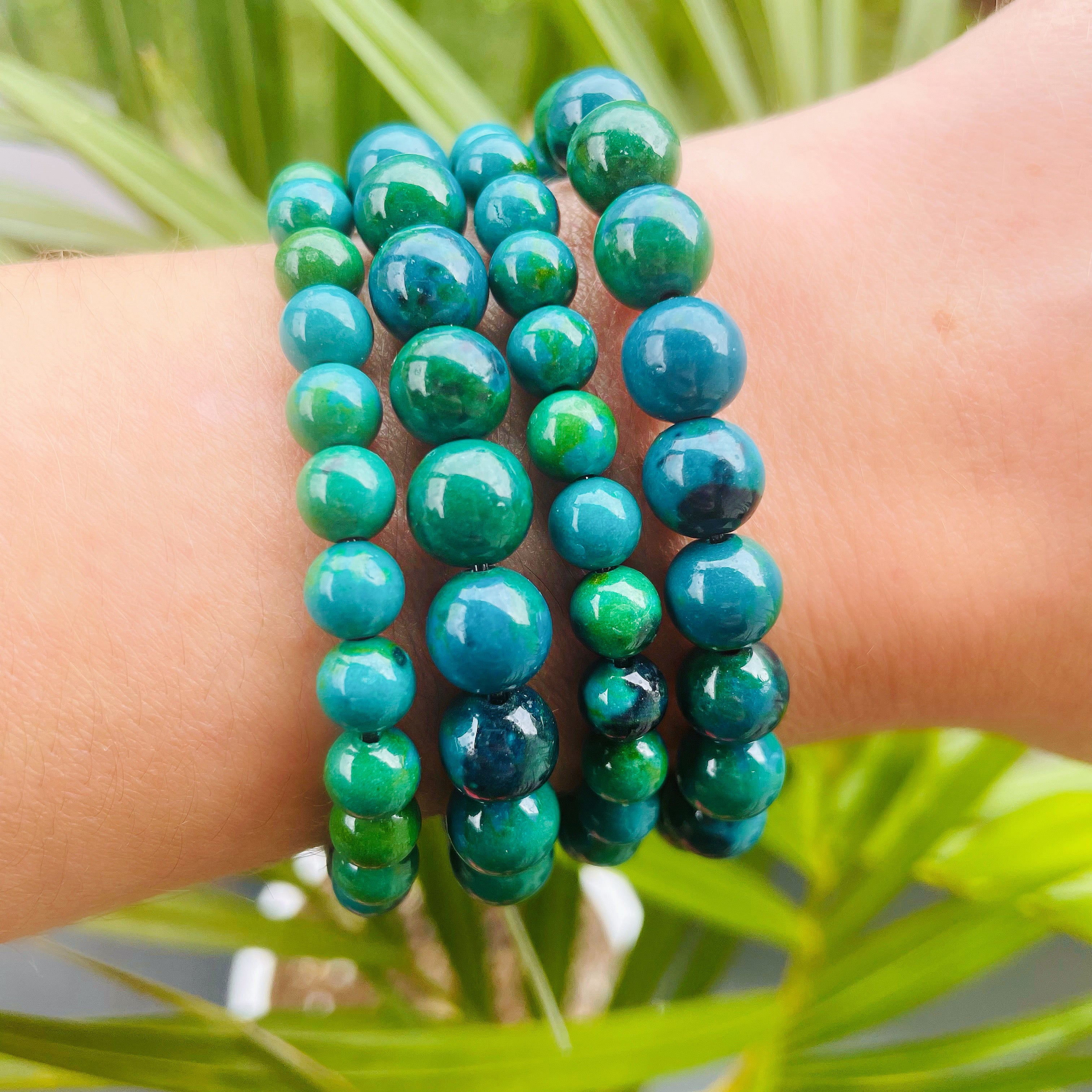 Tranquility & Communication - Chrysocolla Mini Stacker Bracelet