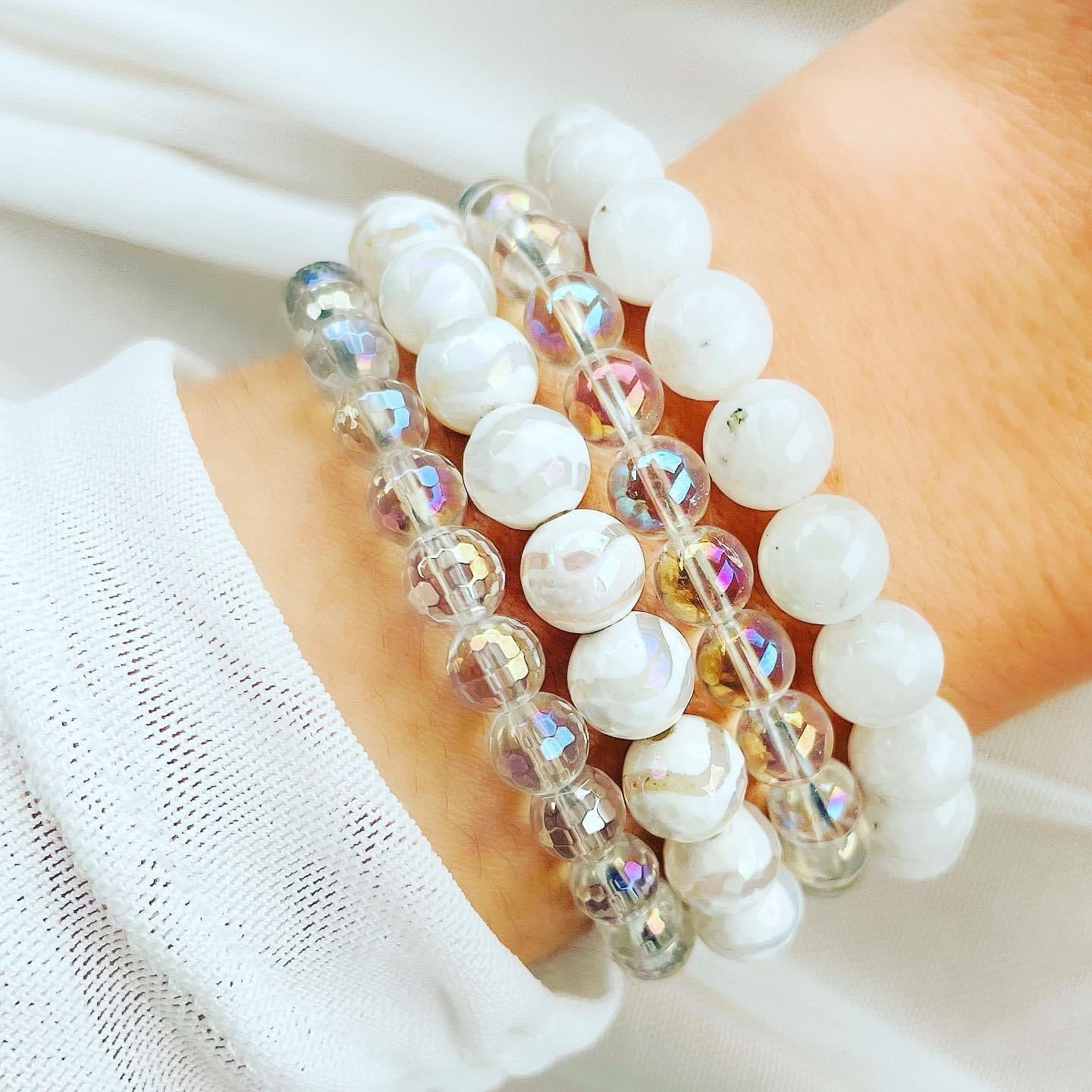 Power - Rainbow Quartz Mini Stacker Bracelet