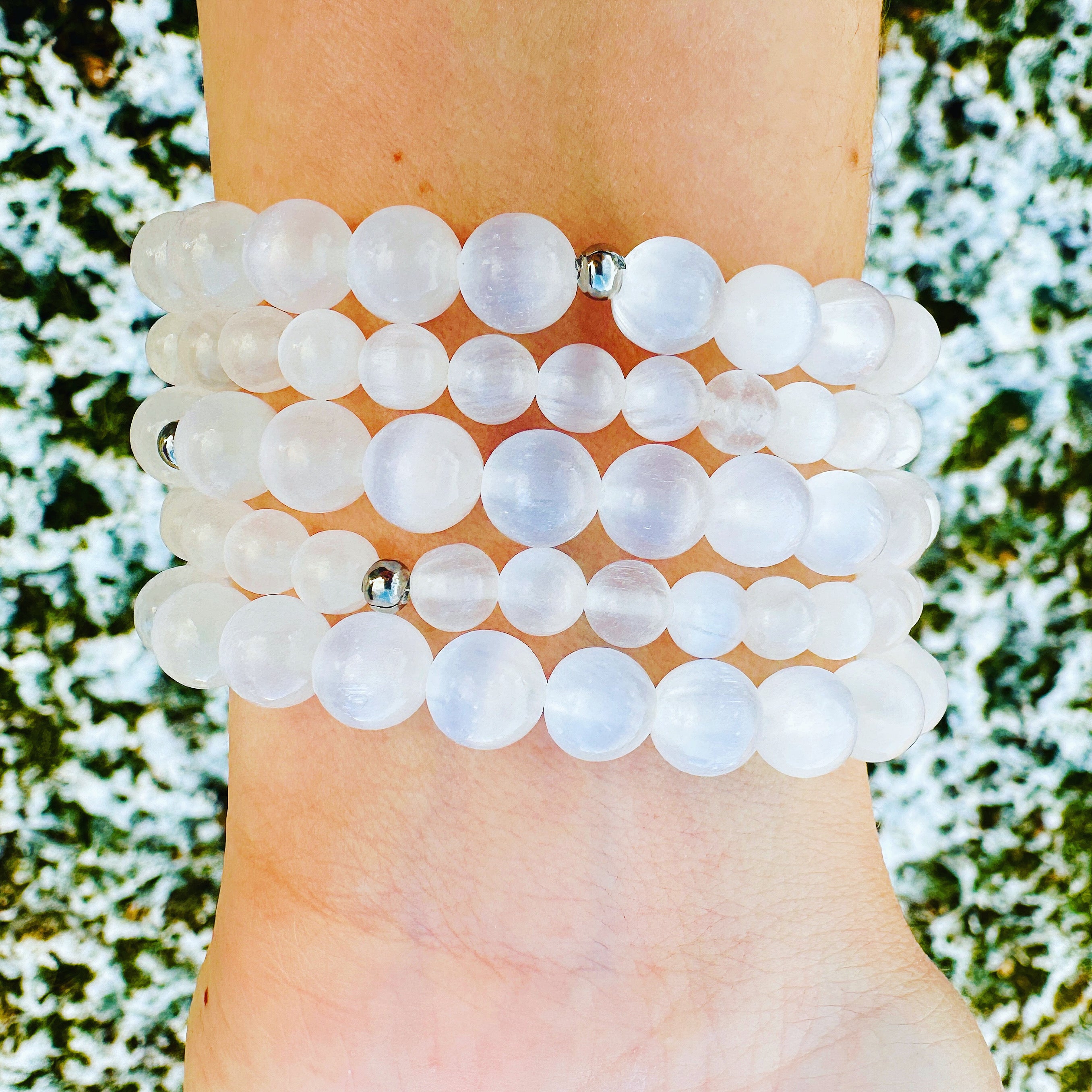 Purity & Protection - Selenite Mini Stacker Bracelet