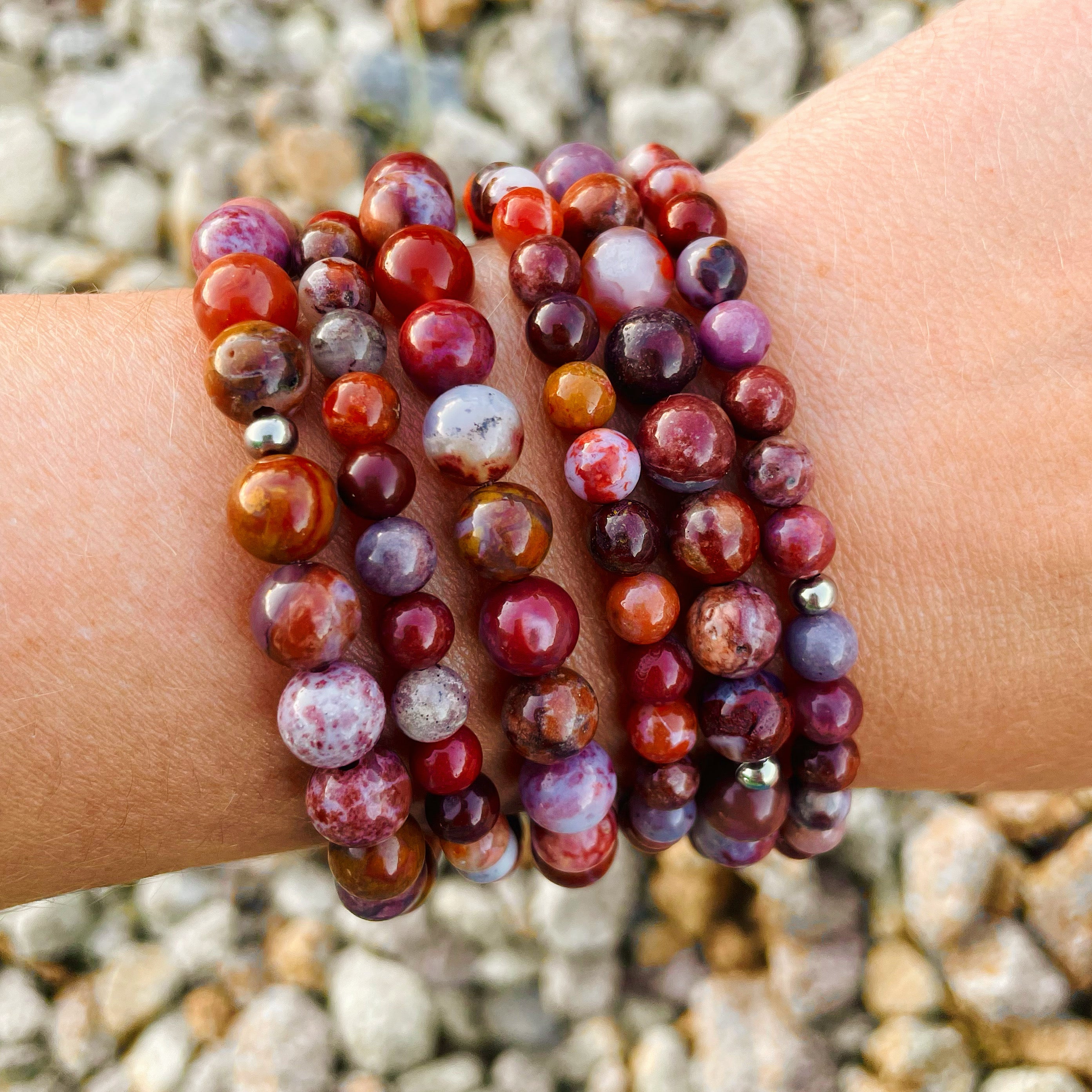 Balance - Autumn Agate Mini Stacker Bracelet