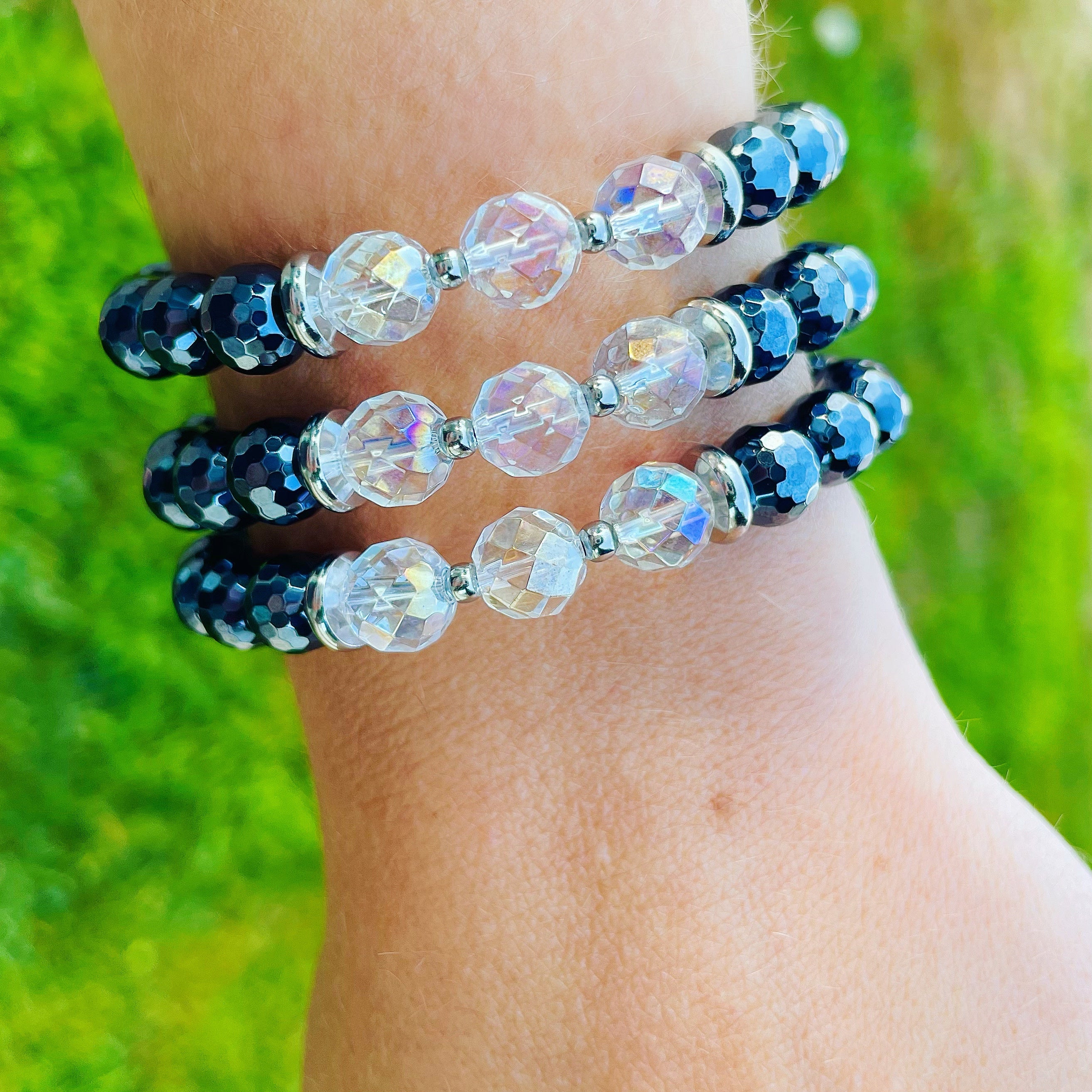 Good Vibes - Black Onyx Faceted Zest Bracelet